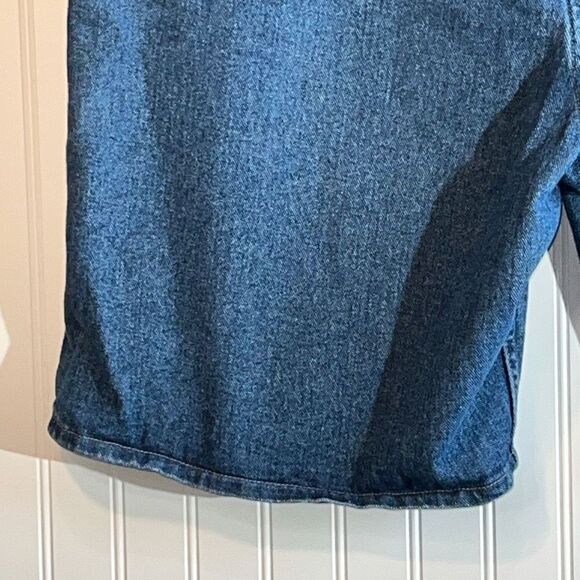 Wrangler Jeans Shorts Mens 44 X 10 Relaxed Fit Blue Pockets Chore Cowboy Western - Picture 8 of 10